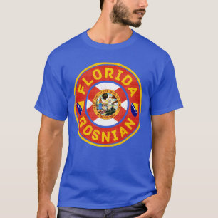 T-shirt Flórida Bósnio Americana de Folha Curta