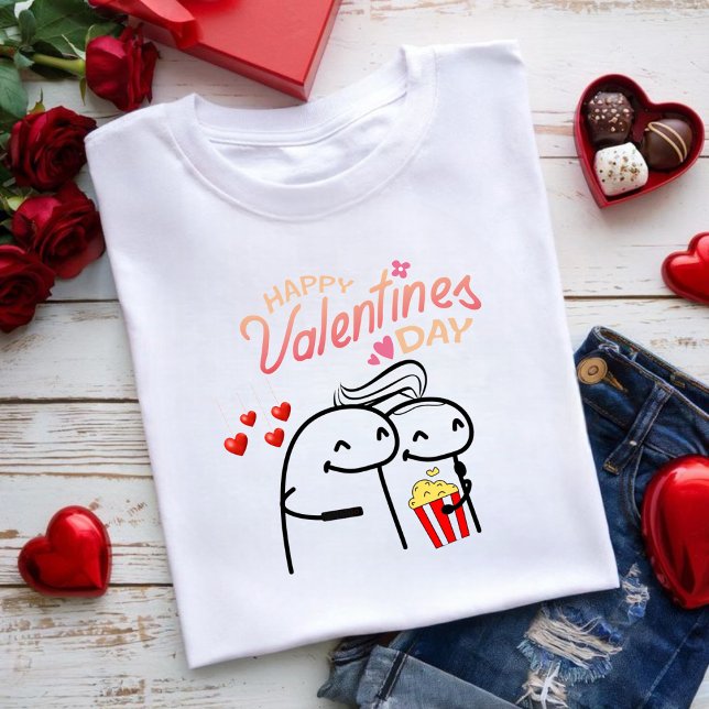 T-shirt Flork meme happy valentine's day (Criador carregado)
