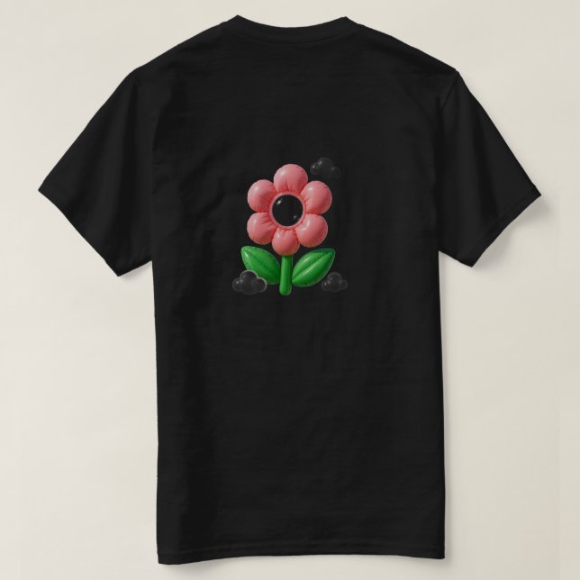 T-shirt Flower Plastique (Verso do Design)