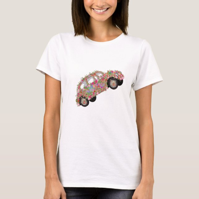 T-shirt Flower power (Frente)