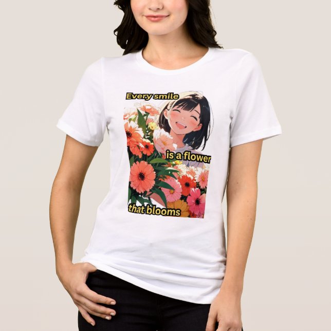 T-shirt Flowers &Smiles (Frente)