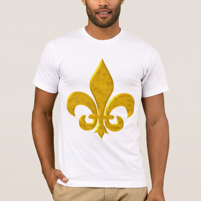 T-shirt Fluer De Lis Hammered Dourado (Frente)