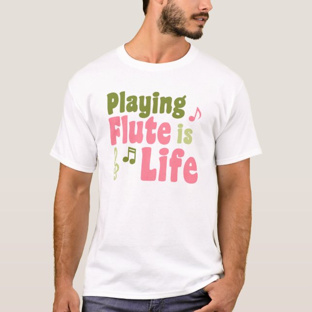 T-shirt Flute é Life (Frente)