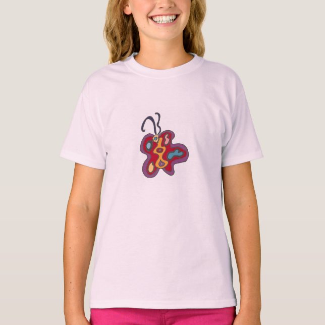 T-Shirt Flutterfly Vermelha (Frente)