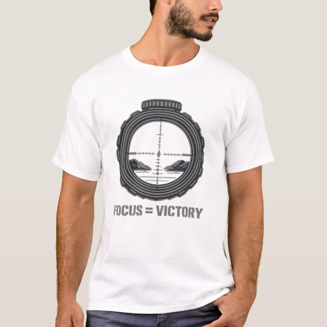 T-shirt Focus = Victory Tactical Scope (Frente)