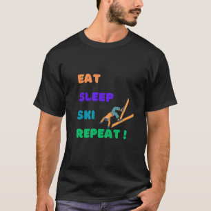 t-shirt fofa para amantes do esqui
