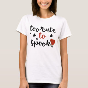 T-shirt fofo demais para assustar o halloween