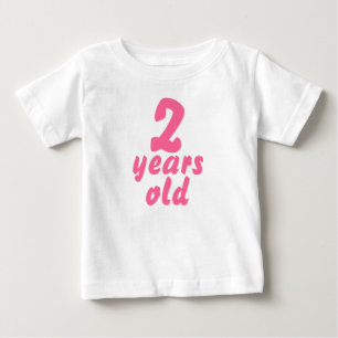 T-shirt Fofo rosa, Fofo, Fofo, Garota Bonita, 2 Anos
