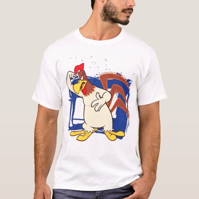 T-shirt Foghorn aponta para a cabeça (Frente)