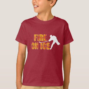 T-shirt Fogo do hóquei no gelo