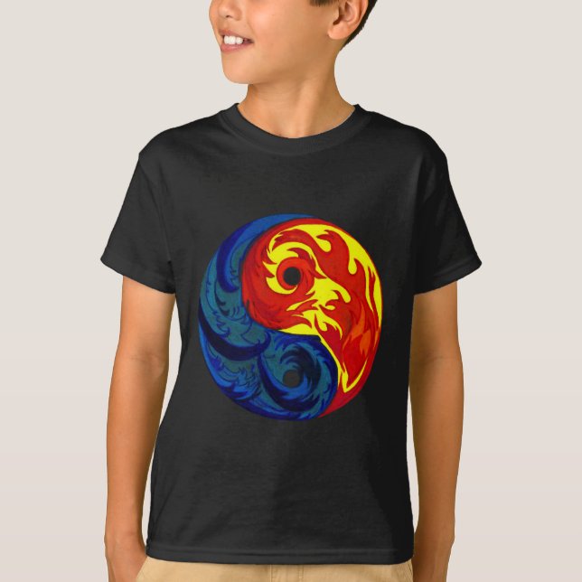 T-shirt Fogo e Gelo Yin-Yang (Frente)