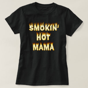 T-shirt Fogo quente da mamã do Mama dia das mães de Smok