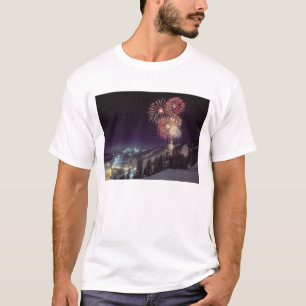 T-shirt Fogos de artifício no Big Mountain Resort em White