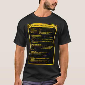 T-shirt Folha de MSDS para mulheres