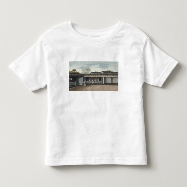 T-shirt Folhas de chá de secagem (w/c no papel) (Frente)