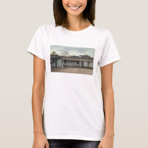 T-shirt Folhas de chá de secagem (w/c no papel)