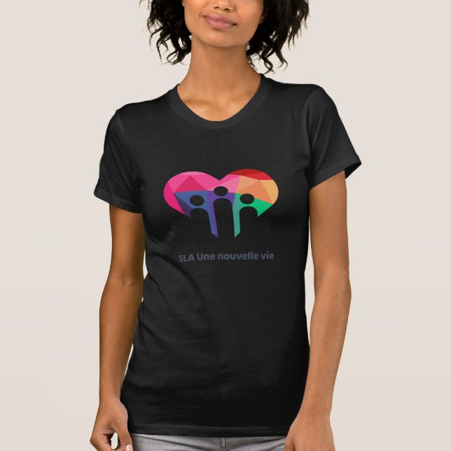 T-shirt foncé pour femme  (Frente)