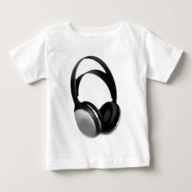 T-shirt Fone de ouvido pop Art (Frente)