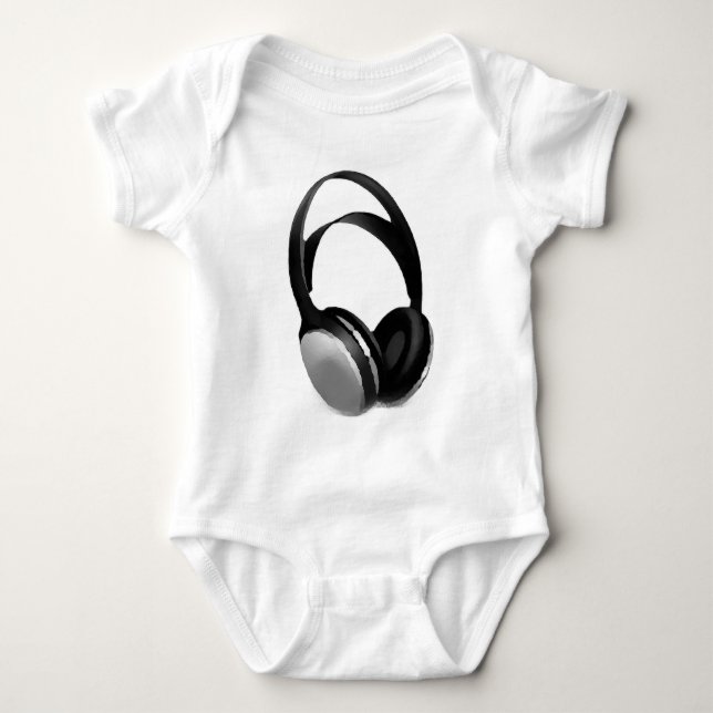 T-shirt Fone de ouvido pop Art (Frente)