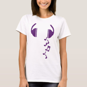 T-shirt Fones de ouvido