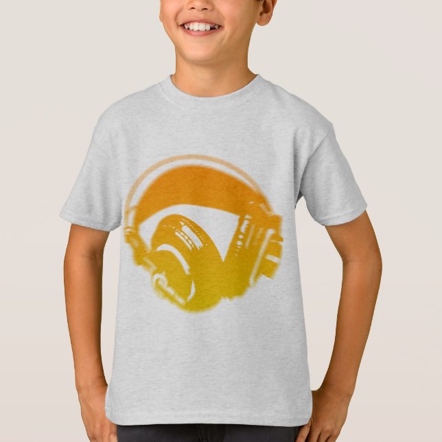 T-shirt Fones de ouvido do DJ - disco-jóquei DJing da (Frente)