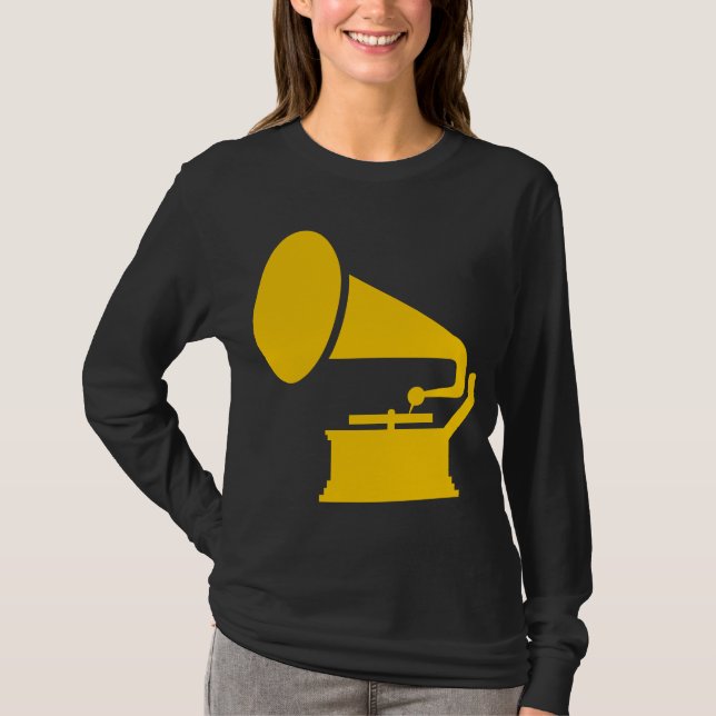 T-shirt Fonógrafo - Âmbar (Frente)