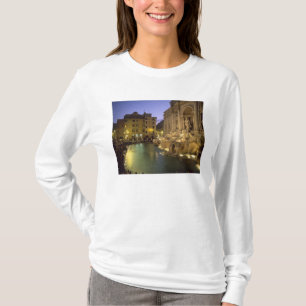 T-shirt Fonte de Trevi à noite, Roma, Lazio, Itália