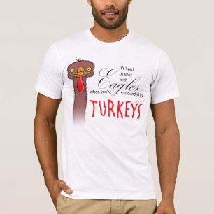 T-shirt For duro subir com Eagles quando…