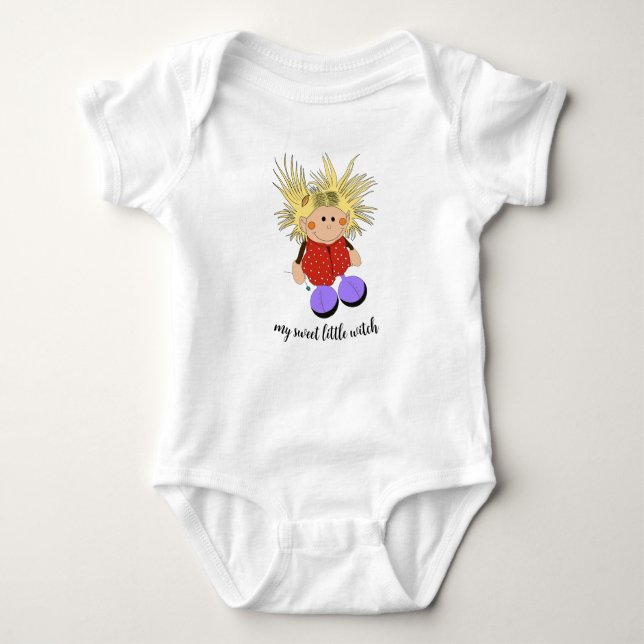 T-Shirt for "little witches" Baby Strampler (Frente)