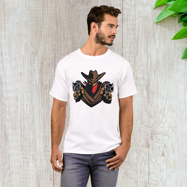 T-Shirt Fora da Lei do Cowboy (Criador carregado)