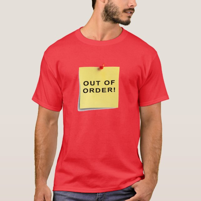 T-shirt Fora De Ordem! (Frente)