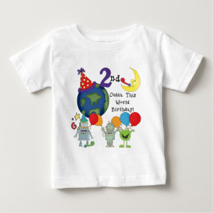 T-shirt Fora deste segundo aniversário do Mundo