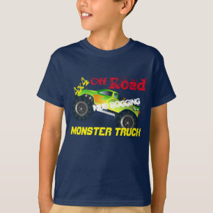 T-shirt Fora do monster truck legal da estrada