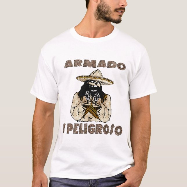T-shirt foragido mexicano (Frente)