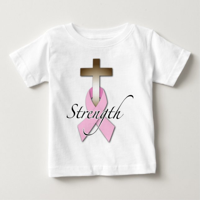 T-shirt força de consciência do Cancer (Frente)