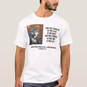 T-shirt Força de Rudyard Kipling das citações do lobo d