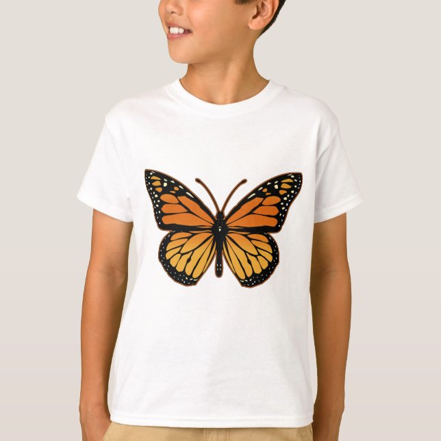 T-shirt Forma da borboleta de monarca (Frente)