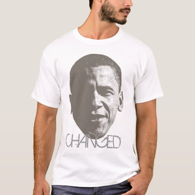 T-shirt Forma de intervalo mínimo mudada T de Obama (Frente)