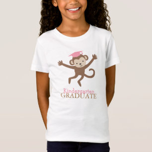T-shirt Formando do Jardim de Infância Macaco Bonito {ros