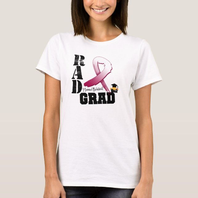 T-shirt Formando RAD da Terapêutica com Radiação do Cancer (Frente)