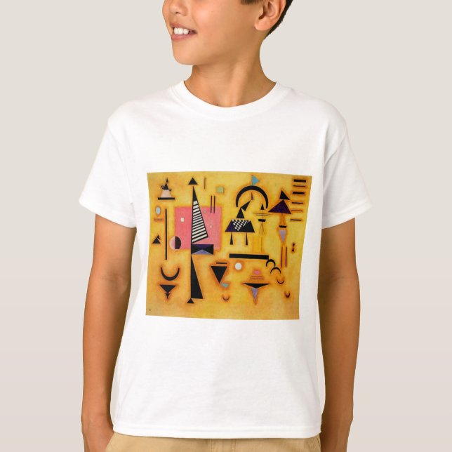 T-shirt Formas Geométricas Rosa Abstrato Decisivas (Frente)