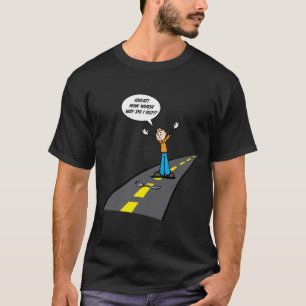 T-shirt Forquilha na estrada
