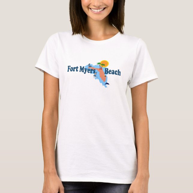 T-shirt Fort Myers Beach. (Frente)