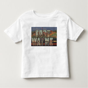 T-shirt Fort Wayne, Indiana - grandes cenas 3 da letra
