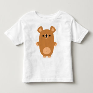 T-shirt forte bonito das crianças do urso dos