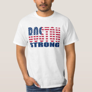T-shirt FORTE da bandeira de BOSTON E.U.
