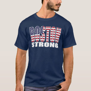 T-shirt FORTE da bandeira de BOSTON E.U.