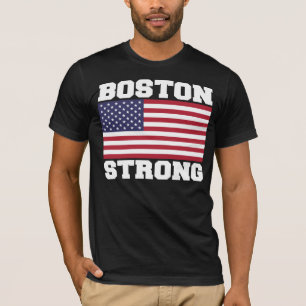 T-shirt FORTE da bandeira de BOSTON E.U.