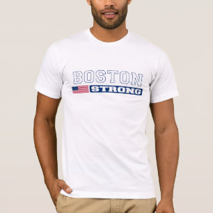 T-shirt FORTE da bandeira de BOSTON E.U.