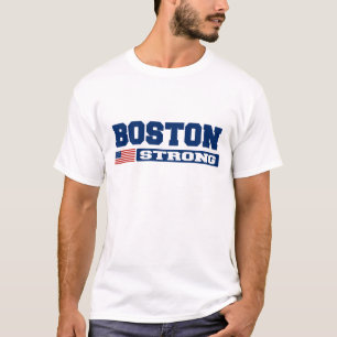 T-shirt FORTE da bandeira de BOSTON E.U.